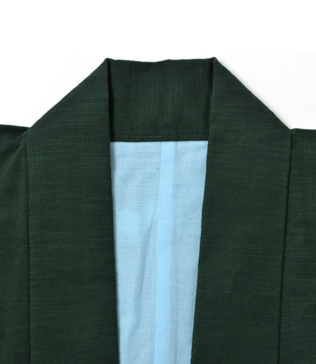 袢天　引き染　紬　魁（深緑／魁）画像3