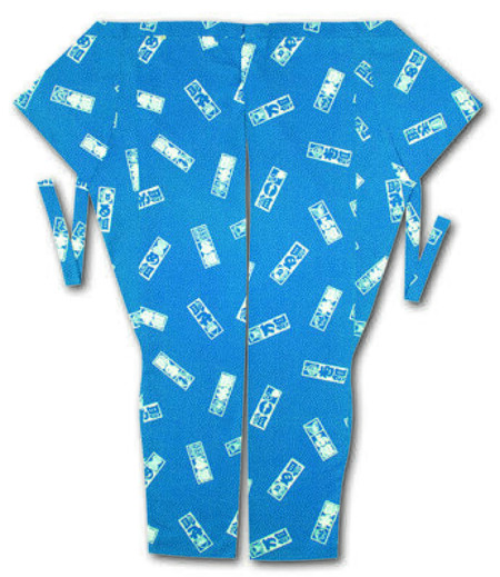 股引江戸一柄火消しづくし（青／まとい）画像1