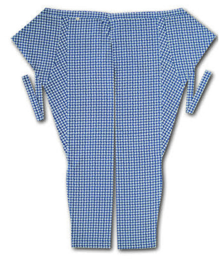 股引江戸一柄江戸市松（青／江戸市松）画像1