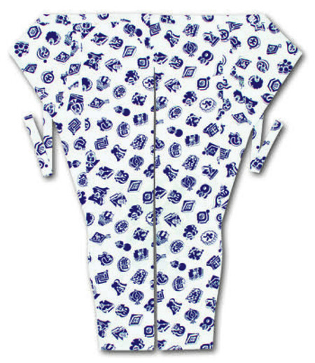 股引江戸一柄まとい（白／まとい）画像1