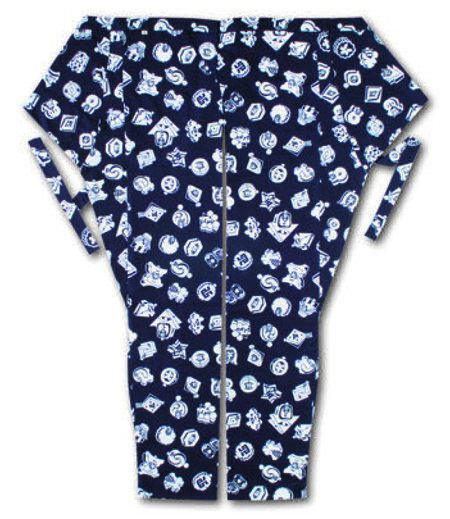 股引江戸一柄まとい（紺／まとい）画像1