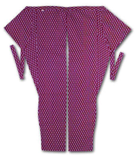 股引江戸一柄網代（えんじ／網代）画像1