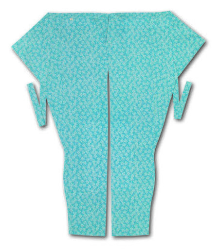 股引江戸一小紋祭小紋（水色／祭）画像1