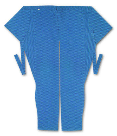 股引江戸一小紋波網代（青／網代）画像1