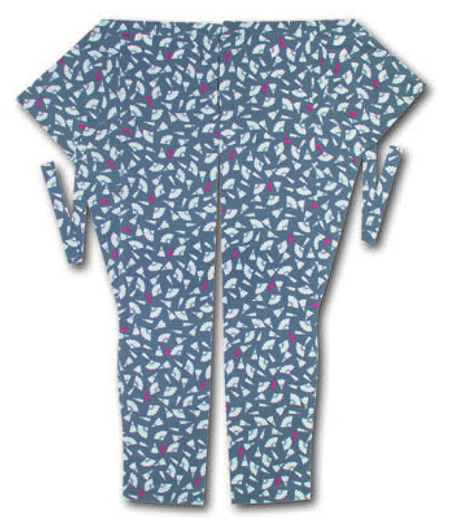 股引江戸一小紋扇面（グレー／扇面）画像1