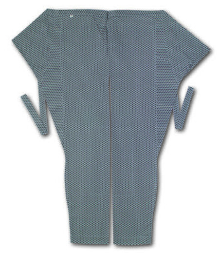 股引江戸一小紋業平格子（グレー／業平格子）画像1