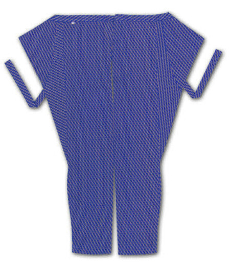 股引江戸一小紋竹つなぎ（紺／竹）画像1