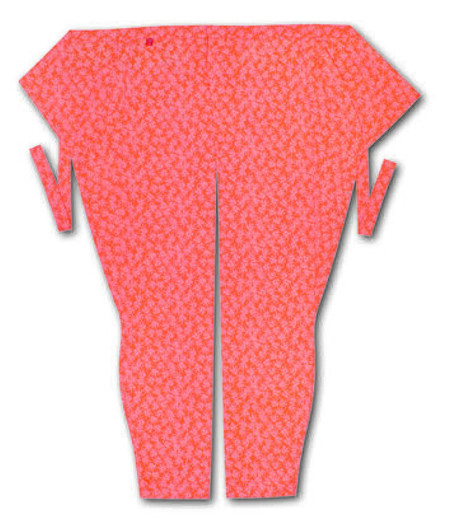 股引江戸一小紋オレンジ祭（オレンジ／祭）画像1