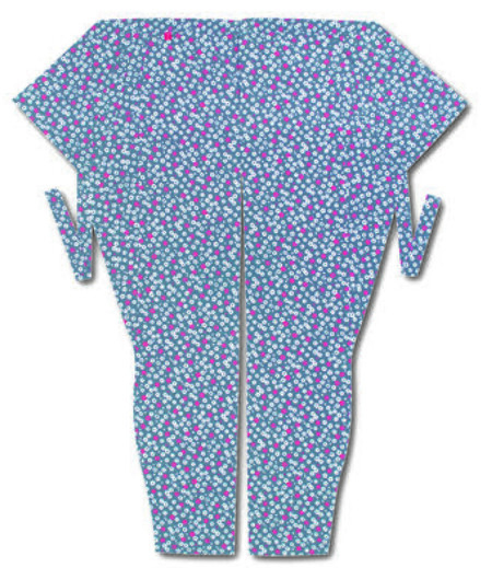 股引江戸一小紋梅（グレー／梅）画像1