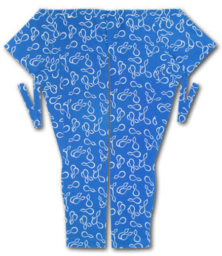 股引江戸一注染瓢箪（青／瓢箪）画像1