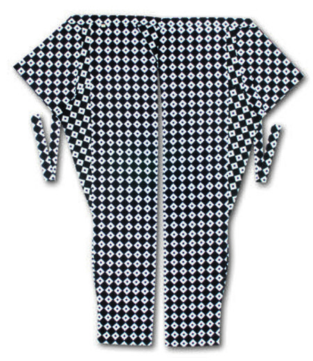 股引江戸一注染くぎぬき（黒／くぎぬき）画像1