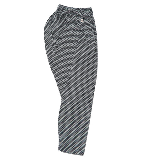 ゴム股引江戸一小紋かごめ（グレー／かごめ）画像1