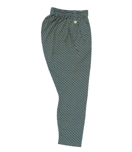 ゴム股引江戸一小紋山小紋（緑／山小紋）画像1