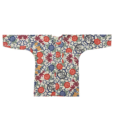 鯉口　紅型　花（赤／花）画像1