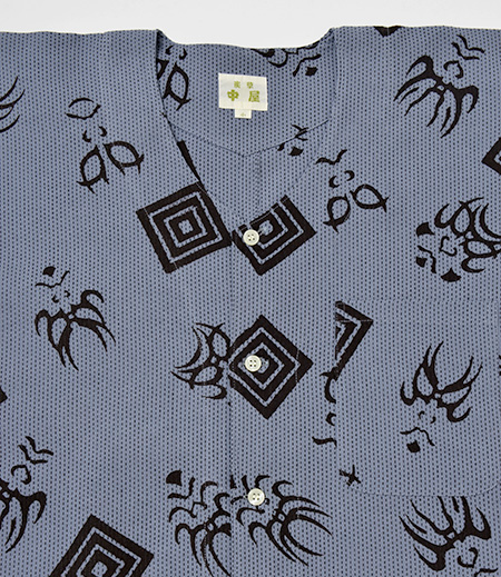 鯉口中屋　刺子　隈取（グレー／くまどり）画像4