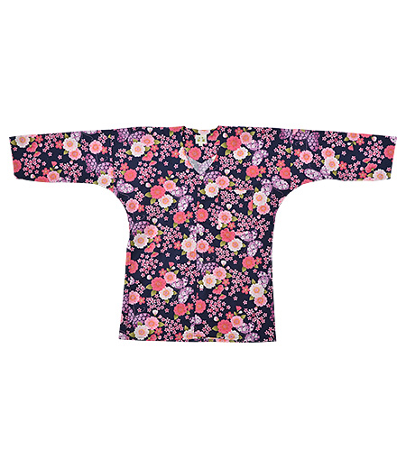 アウトレット鯉口　花蝶桜（紺／さくら）画像1