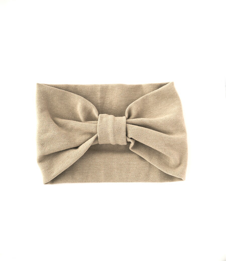 楽々帯　子供（白茶／無地）画像1