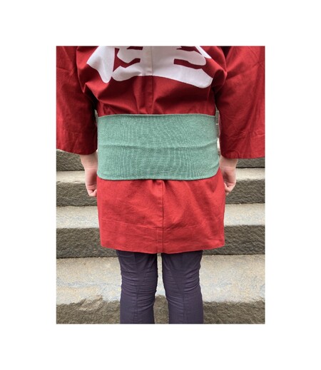 楽々帯　子供（黄緑／無地）画像3