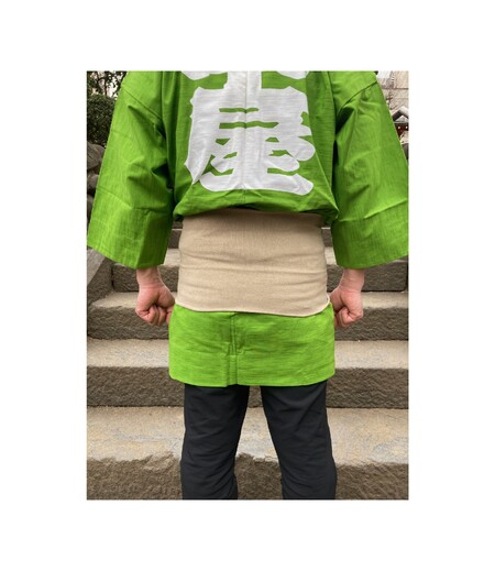 楽々帯　大人（茶／無地）画像5