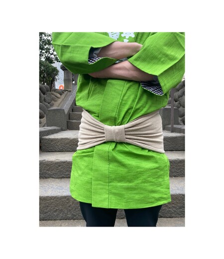 楽々帯　大人（赤／無地）画像4