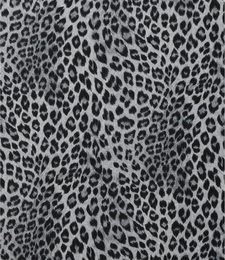 プリント生地　ヒョウ（黒／ヒョウ柄）画像3