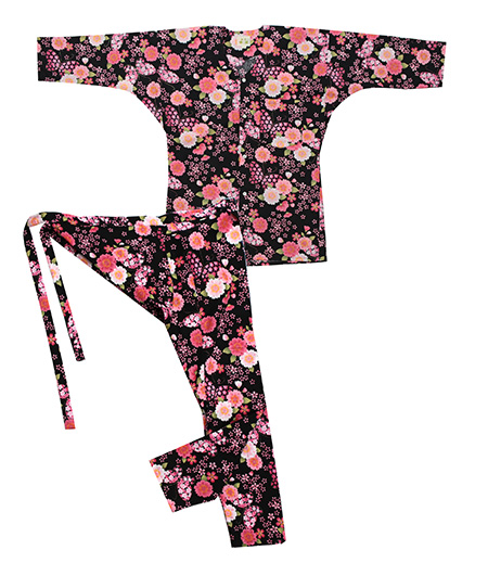 上下組　花蝶桜（黒／さくら）画像1