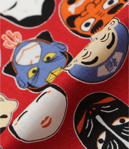 上下組　お面（赤／お面）画像7