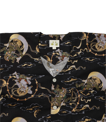 上下組　風神雷神（黒／風神雷神）画像3