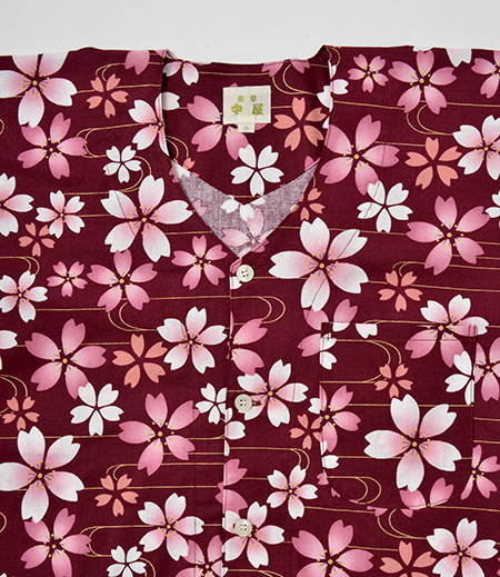上下組ゴム　舞桜（えんじ／さくら）画像3