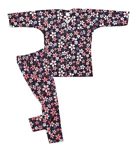 上下組ゴム　舞桜（紺／さくら）画像1