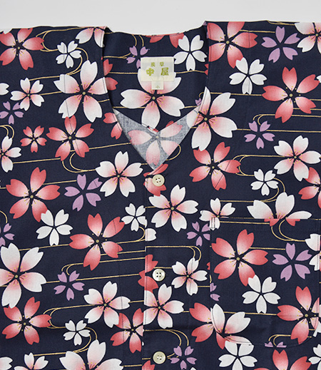 上下組ゴム　舞桜（紺／さくら）画像3