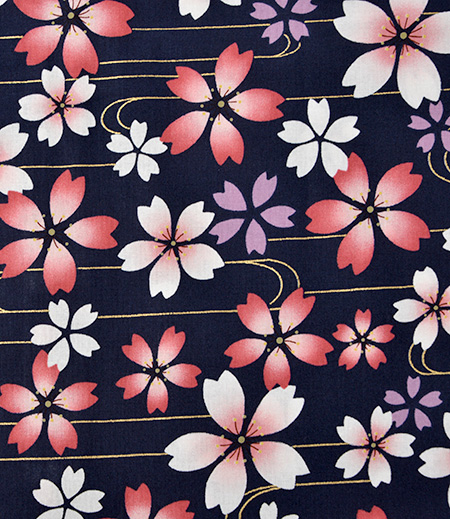 上下組ゴム　舞桜（紺／さくら）画像7