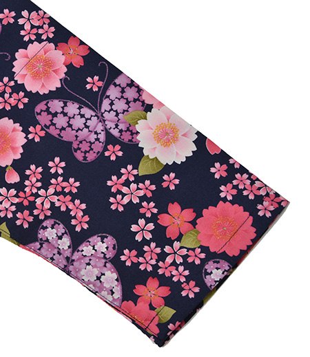 アウトレット上下組　花蝶桜（紺／さくら）画像5
