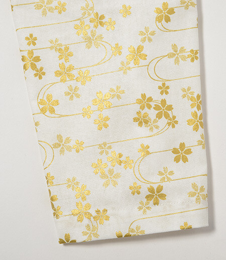 アウトレット上下組ゴム　金桜（白／さくら）画像6