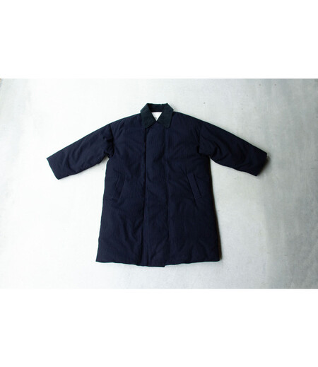 ＤＯＷＮ　ＨＩＦＵ　ｃｏａｔ（紺／無地）画像1