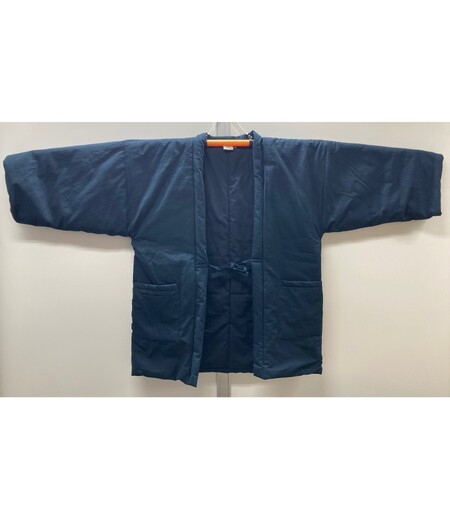 抜染　江戸綿入り袢天（紺／まとい）画像2