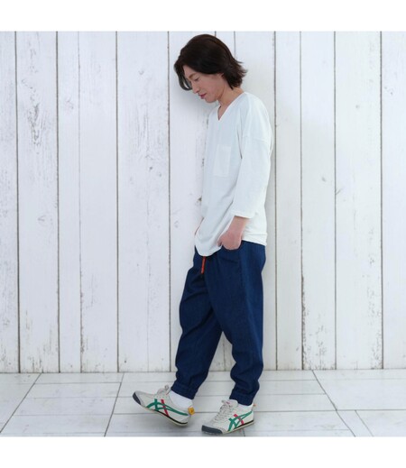 鯉口Ｔシャツ（７分袖）（生成／無地）画像3