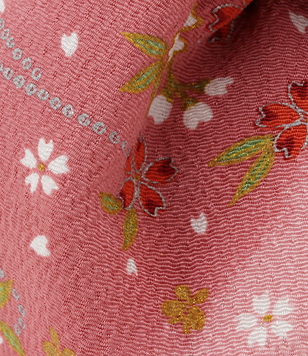 花びら型　手付き巾着バッグ（ピンク）画像4