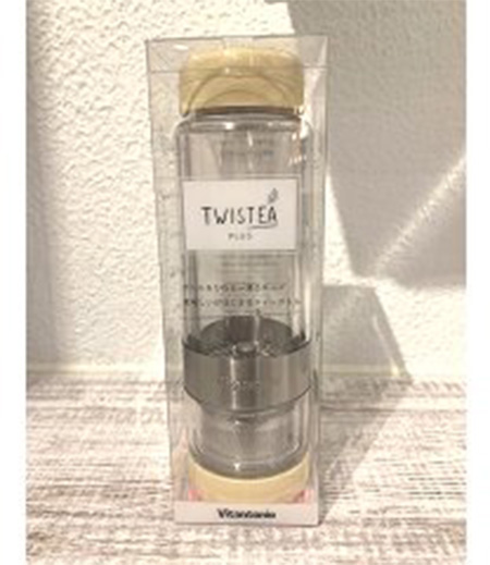 お茶専用ボトル　ＴＷＩＳＴＥＡ　ＰＬＵＳ（クリーム）画像1