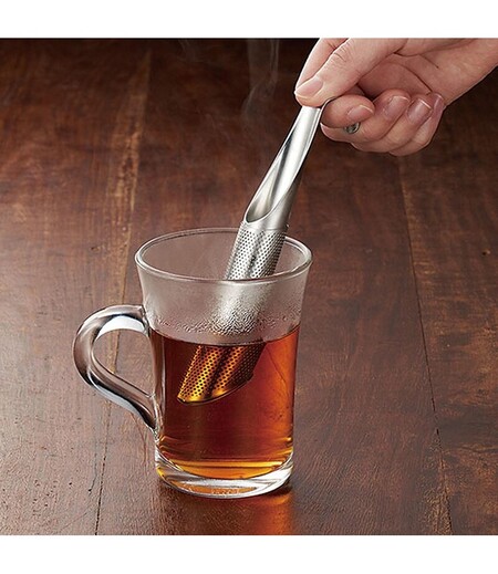 ほっとスタンドティーストレーナー（銀／無地）画像3