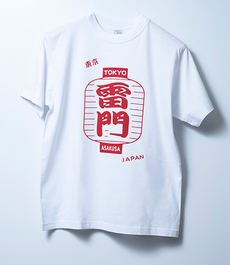 Ｔシャツ　雷門（白×赤／提灯）画像1