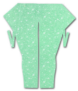 股引江戸一柄浅葱さくら