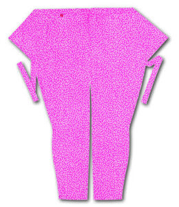 股引江戸一柄ピンク松葉（ピンク／松葉）