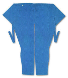 股引江戸一小紋波網代（青／網代）