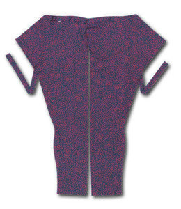 股引江戸一小紋花火（鉄紺／花火）