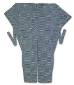 股引江戸一小紋業平格子（グレー／業平格子）