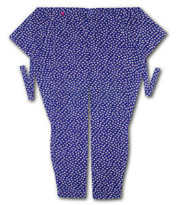 股引江戸一小紋ピンク菊（ピンク／菊）