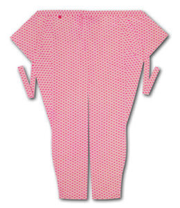 股引江戸一小紋麻の葉