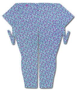 股引江戸一小紋梅（グレー／梅）