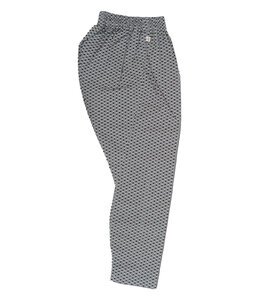 ゴム股引江戸一小紋業平格子